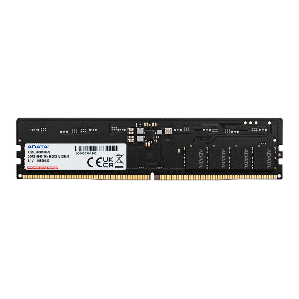 Memoria RAM ADATA AD5U56008G-S - DDR5 - 8GB - 5600MHz - UDIMM - para PC - AD5U56008G-S Memoria RAM ADATA AD5U56008G-S - DDR5 - 8GB - 5600MHz - UDIMM - para PC - AD5U56008G-S