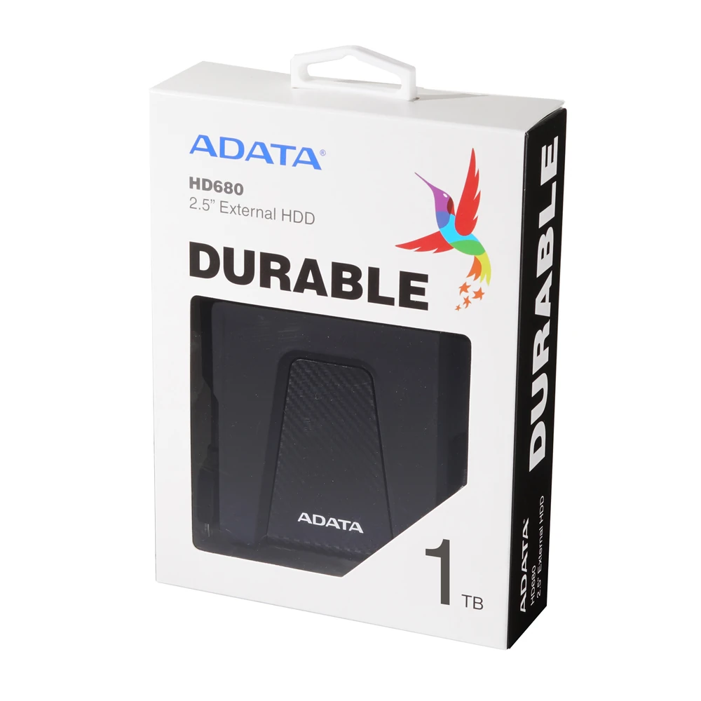 Disco Duro Externo ADATA HD680 - 2.5" - 1TB - USB 3.2 - Windows/Mac - Negro - AHD680-1TU31-CBK Disco Duro Externo ADATA HD680 - 2.5" - 1TB - USB 3.2 - Windows/Mac - Negro - AHD680-1TU31-CBK