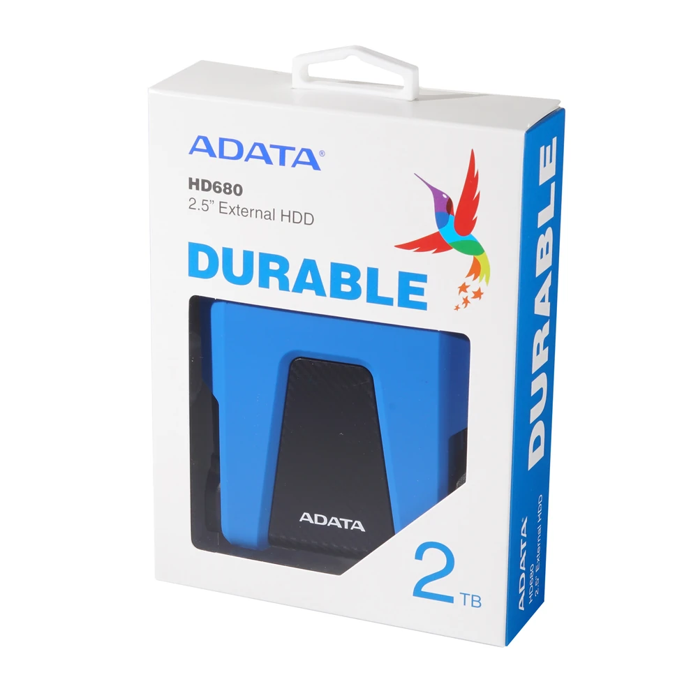 Disco Duro Externo ADATA HD680 - 2.5" - 2TB - USB 3.2 - Windows/Mac - Azul - AHD680-2TU31-CBL Disco Duro Externo ADATA HD680 - 2.5" - 2TB - USB 3.2 - Windows/Mac - Azul - AHD680-2TU31-CBL
