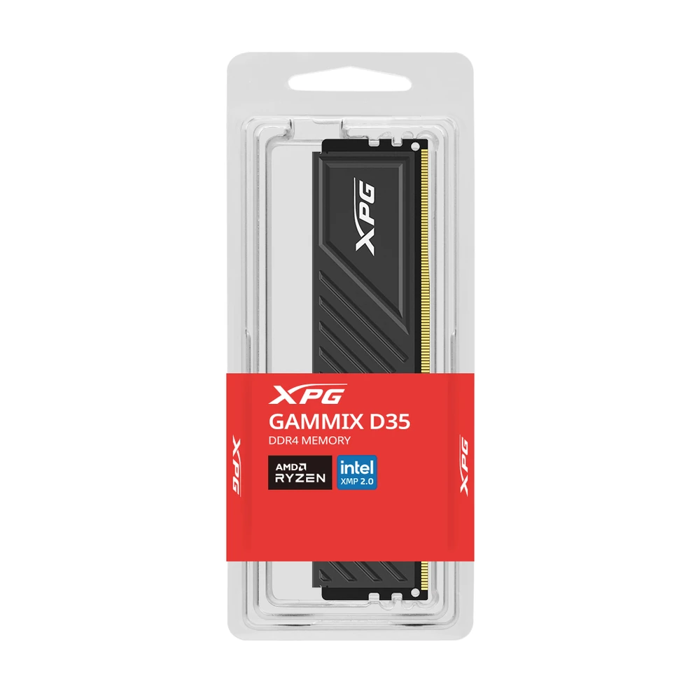 Memoria RAM ADATA XPG GAMMIX D35 - DDR4 - 16GB - 3200 MHz - UDIMM - Para PC - AX4U320016G16A-SBKD35 Memoria RAM ADATA XPG GAMMIX D35 - DDR4 - 16GB - 3200 MHz - UDIMM - Para PC - AX4U320016G16A-SBKD35