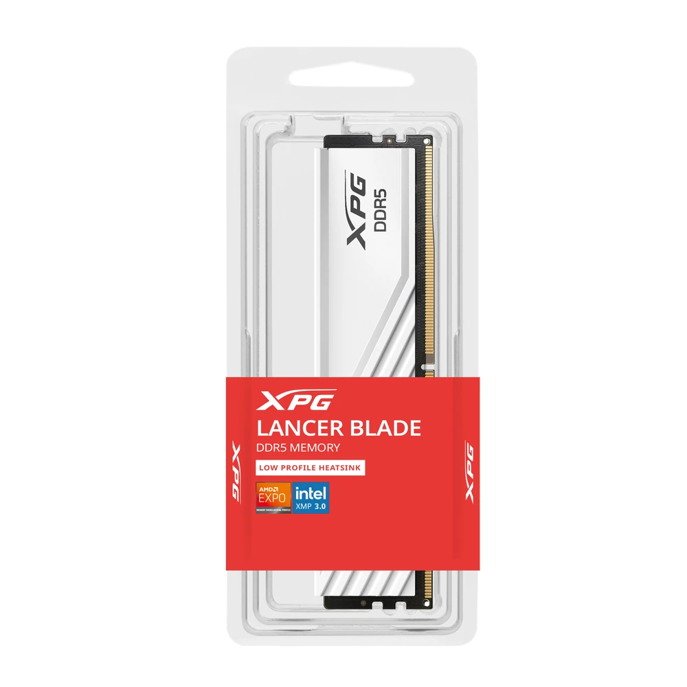 Memoria RAM Adata XPG Lacer Blade - DDR5 - 8GB - 5600MHz - UDIMM - Blanco - Para PC - AX5U5600C468G-SLABWH