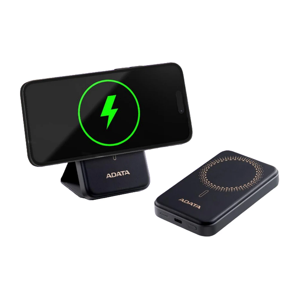 Cargador Inalámbrico ADATA R050 - 5000 mAh - MagSafe - USB-C - Negro - PR050-11BK