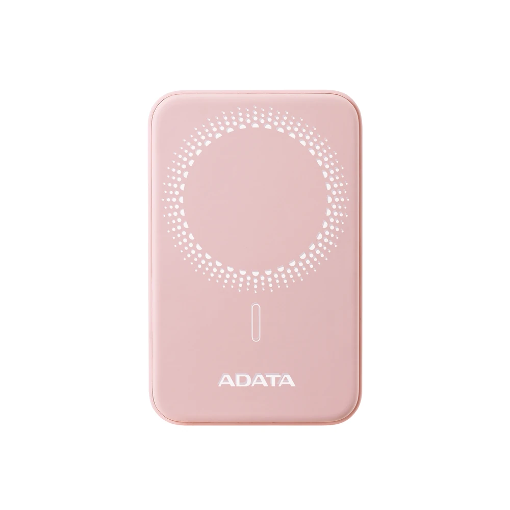 Cargador Inalámbrico ADATA R050 - 5000 mAh - MagSafe - USB-C - Rosa - PR050-11PK