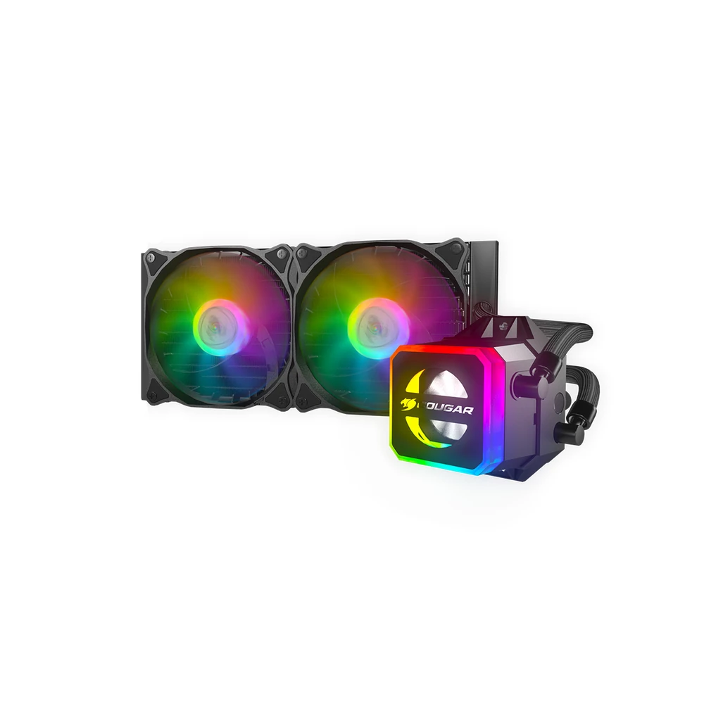 Enfriamiento Líquido COUGAR Helor 240 - 12V - 3 Pines - 2700 RPM - 2 Ventiladores - RGB - 35CCL24.0001 Enfriamiento Líquido COUGAR Helor 240 - 12V - 3 Pines - 2700 RPM - 2 Ventiladores - RGB - 35CCL24.0001
