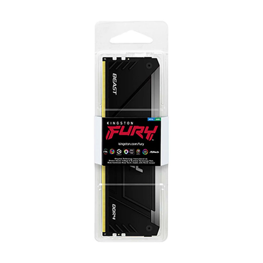 Memoria RAM Kingson FURY Beast - DDR4 - 32GB - 3200MHz - DIMM - Para PC - KF432C16BB2A/32