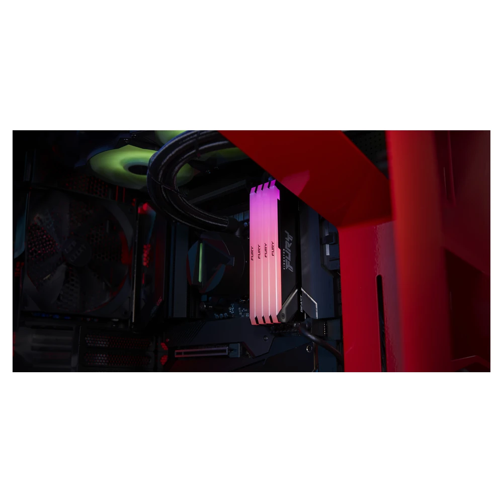 Memoria RAM Kingson FURY Beast - DDR4 - 32GB (2x16GB) - 3200MHz - DIMM - Para PC - KF432C16BB2AK2/32