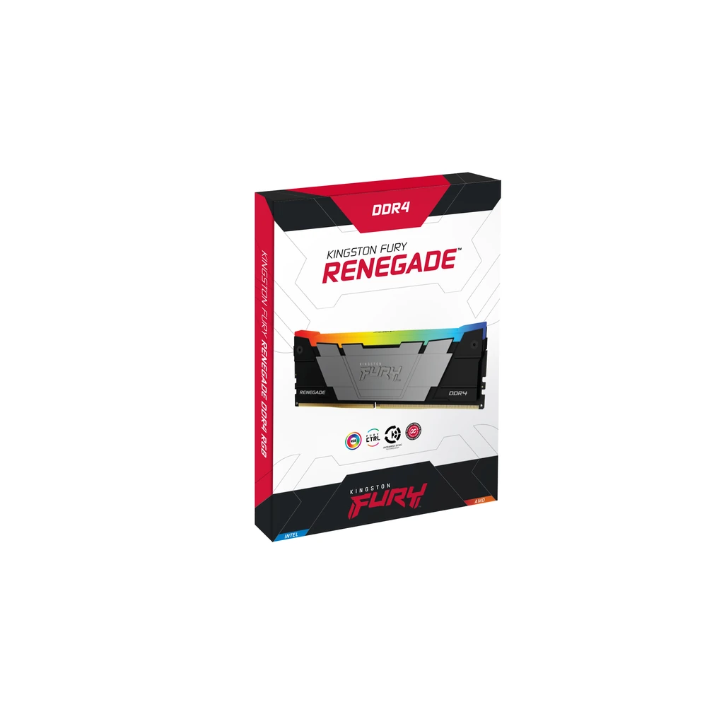 Memoria RAM Kingston FURY Renegade RGB - DDR4 - 8GB - 3200MHz - UDIMM - Para PC - KF432C16RB2A/8 Memoria RAM Kingston FURY Renegade RGB - DDR4 - 8GB - 3200MHz - UDIMM - Para PC - KF432C16RB2A/8