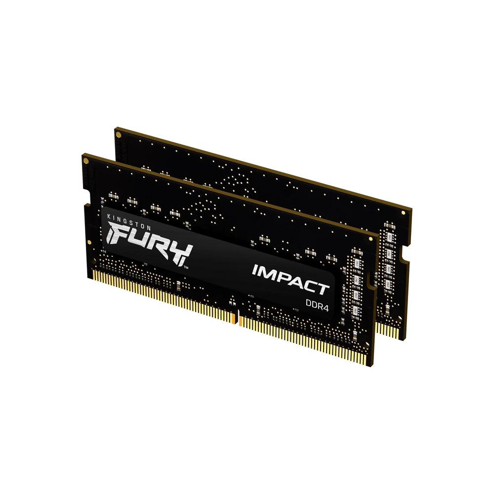 Memoria RAM Kingston FURY Impact - DDR4 - 16GB (2x8GB) - 3200MHz - SO-DIMM - para Laptop - KF432S20IBK2/16