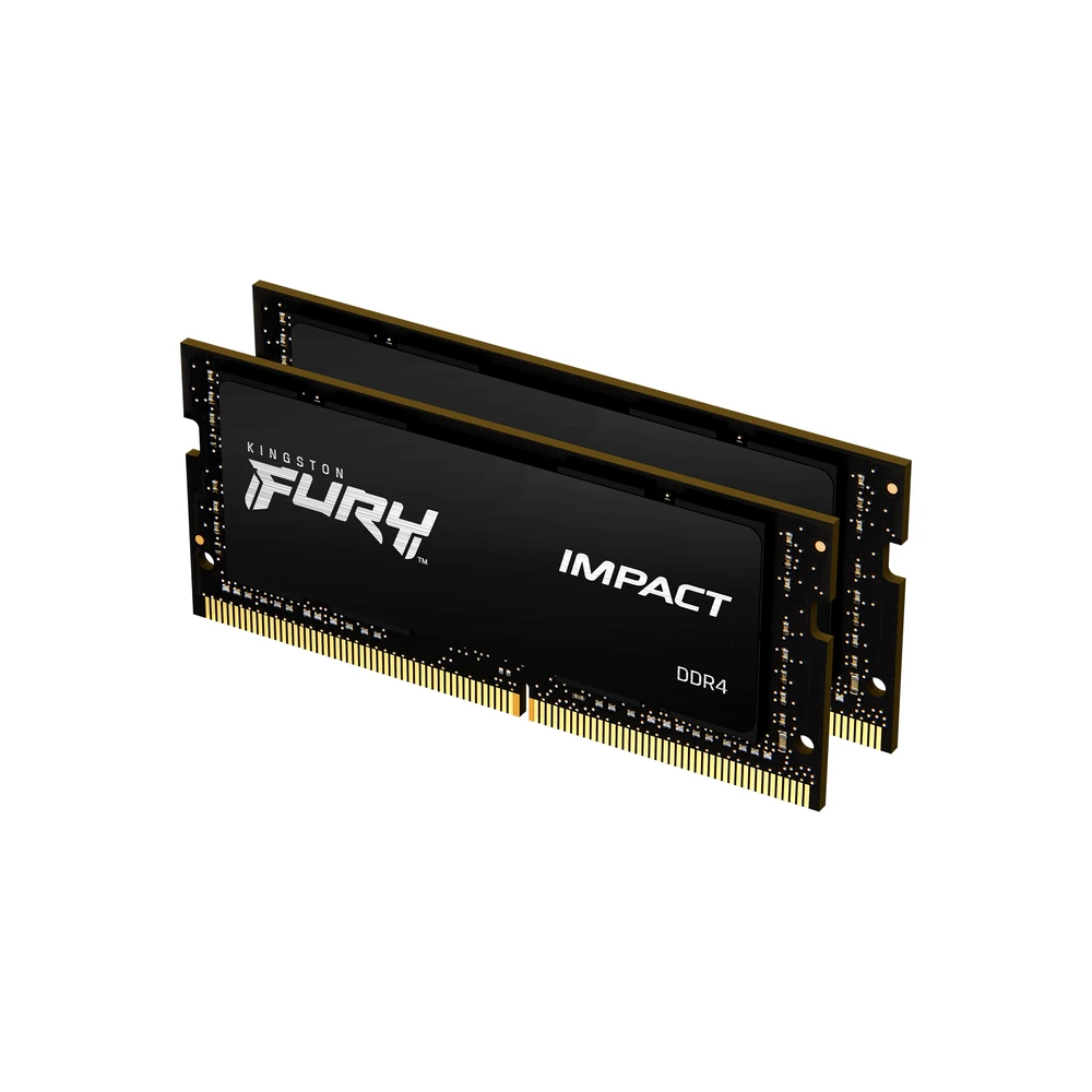 Memoria RAM Kingston FURY Impact - DDR4 - 64GB (2x 32GB) - 3200MHz - SO-DIMM - para Laptop - KF432S20IBK2/64 Memoria RAM Kingston FURY Impact - DDR4 - 64GB (2x 32GB) - 3200MHz - SO-DIMM - para Laptop - KF432S20IBK2/64