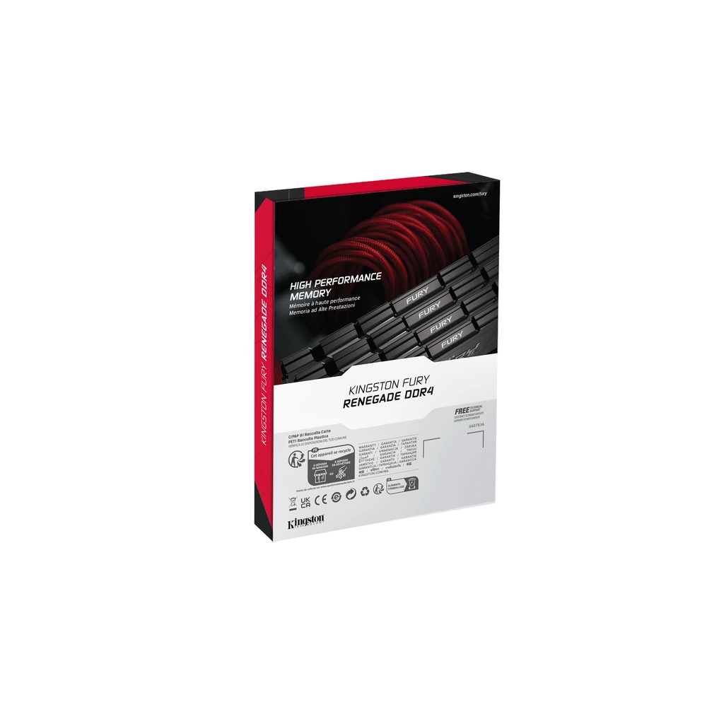Memoria RAM Kingston FURY Renegade - DDR4 - 8GB - 3200MHz - UDIMM - Para PC - KF432C16RB2/8 Memoria RAM Kingston FURY Renegade - DDR4 - 8GB - 3200MHz - UDIMM - Para PC - KF432C16RB2/8