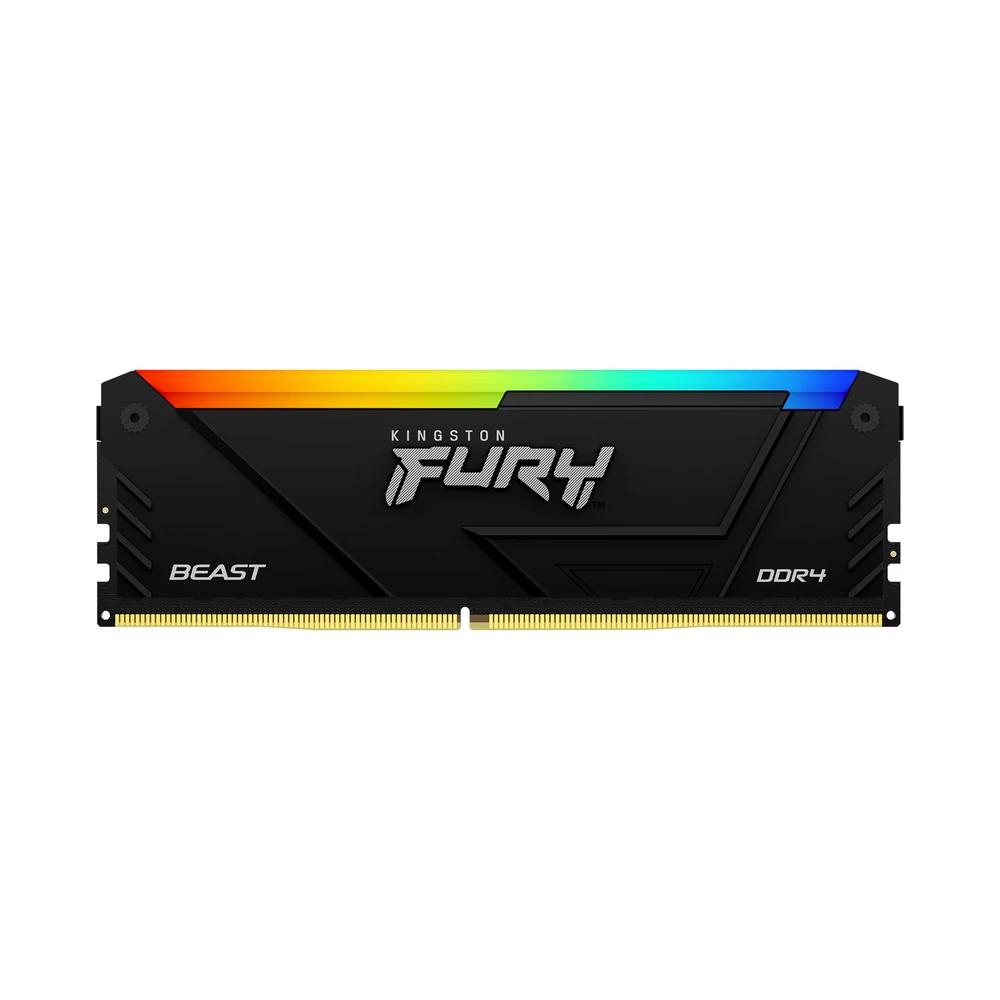 Memoria RAM Kingson FURY Beast - DDR4 - 32GB (2x16GB) - 3200MHz - DIMM - Para PC - KF432C16BB2AK2/32