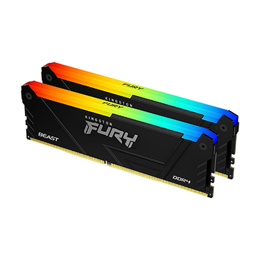 Memoria RAM Kingston FURY Beast RGB - DDR4 - 64GB (2x 32GB) - 3600MHz - U-DIMM - para PC - KF436C18BB2AK2/64 Memoria RAM Kingston FURY Beast RGB - DDR4 - 64GB (2x 32GB) - 3600MHz - U-DIMM - para PC - KF436C18BB2AK2/64