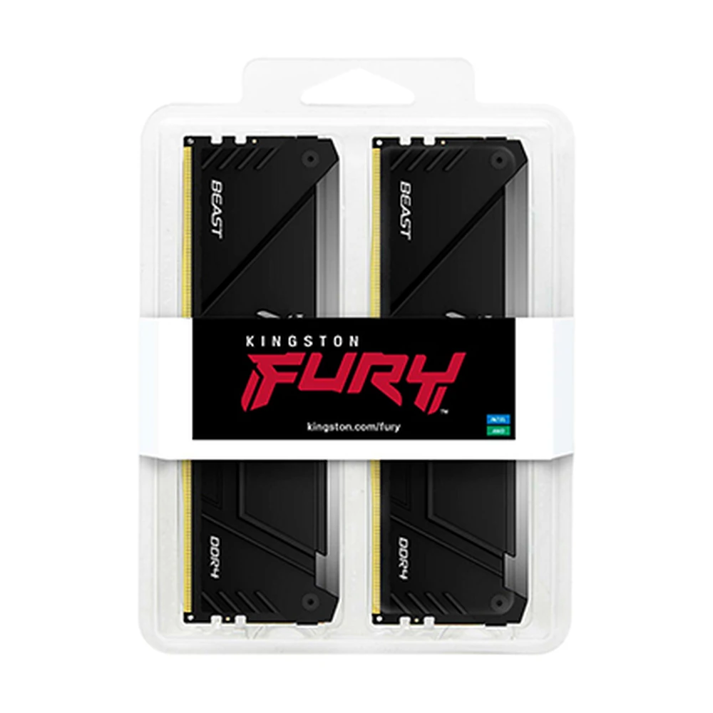 Memoria RAM Kingston FURY Beast RGB - DDR4 - 64GB (2x 32GB) - 3600MHz - U-DIMM - para PC - KF436C18BB2AK2/64 Memoria RAM Kingston FURY Beast RGB - DDR4 - 64GB (2x 32GB) - 3600MHz - U-DIMM - para PC - KF436C18BB2AK2/64
