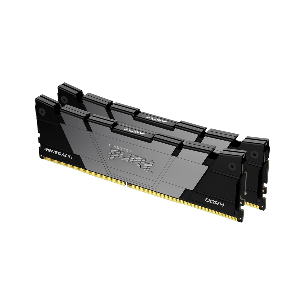 Memoria RAM Kingston FURY Renegade Black - DDR4 - 16GB (2x8GB) - 3600MHz - UDIMM - para PC - KF436C16RB2K2/16
