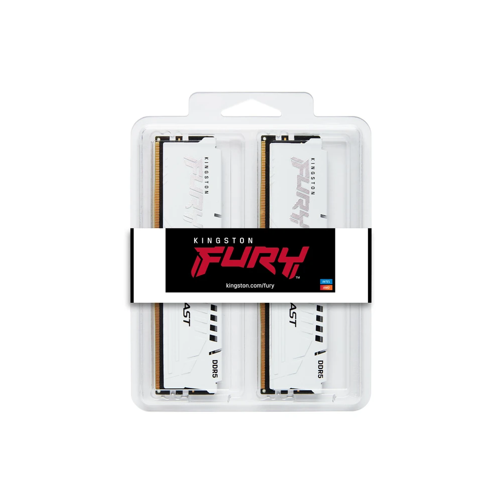 Memoria RAM Kingston FURY Beast - DDR5 - 32GB (2x16GB) - 5200MHz - UDIMM - Para PC - KF552C40BWK2-32 Memoria RAM Kingston FURY Beast - DDR5 - 32GB (2x16GB) - 5200MHz - UDIMM - Para PC - KF552C40BWK2-32