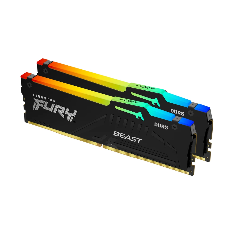 Memoria RAM Kingston FURY Beast - DDR5 - 32GB (2x 16GB) - 5200MHz - DIMM - Para PC - KF552C40BBAK2-32 Memoria RAM Kingston FURY Beast - DDR5 - 32GB (2x 16GB) - 5200MHz - DIMM - Para PC - KF552C40BBAK2-32