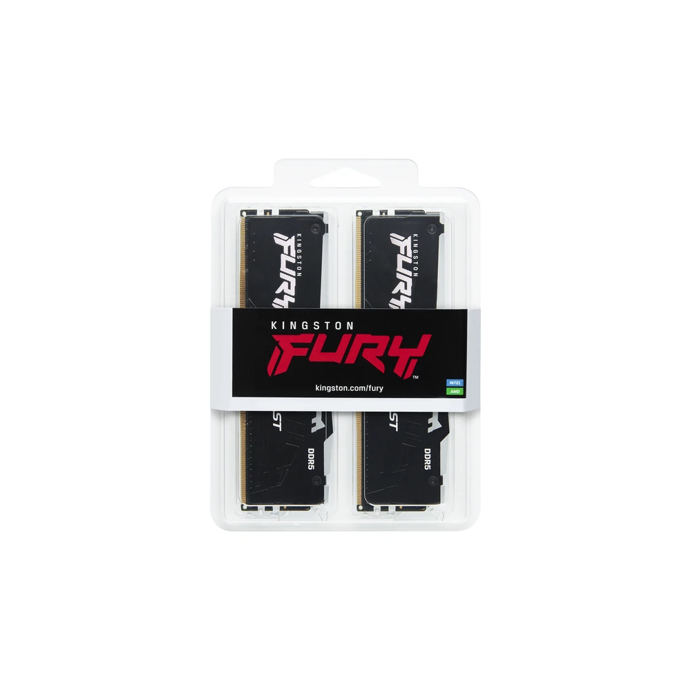 Memoria RAM Kingston FURY Beast - DDR5 - 32GB (2x 16GB) - 5200MHz - DIMM - Para PC - KF552C40BBAK2-32 Memoria RAM Kingston FURY Beast - DDR5 - 32GB (2x 16GB) - 5200MHz - DIMM - Para PC - KF552C40BBAK2-32