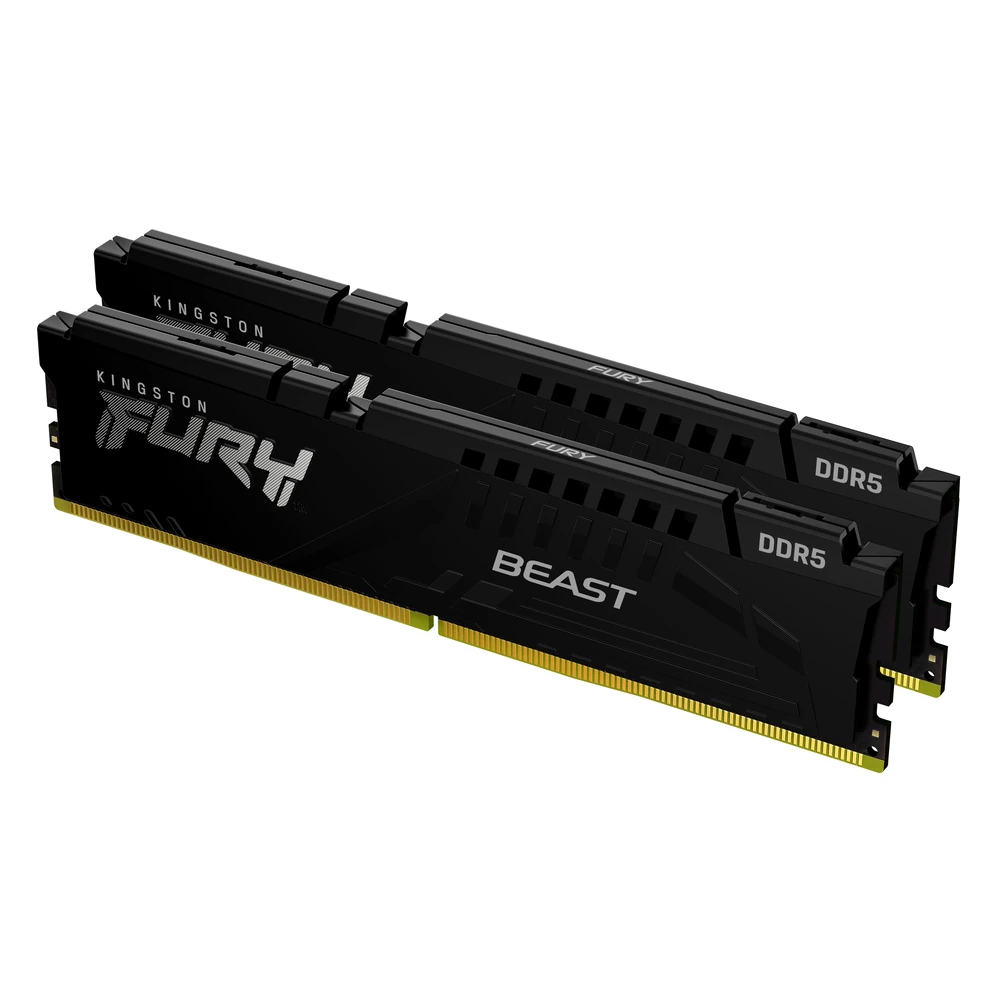 Memoria RAM Kingston FURY Beast - DDR5 - 32GB (2x 16GB) - 5200MHz - DIMM - Para PC - KF552C40BBK2-32 Memoria RAM Kingston FURY Beast - DDR5 - 32GB (2x 16GB) - 5200MHz - DIMM - Para PC - KF552C40BBK2-32