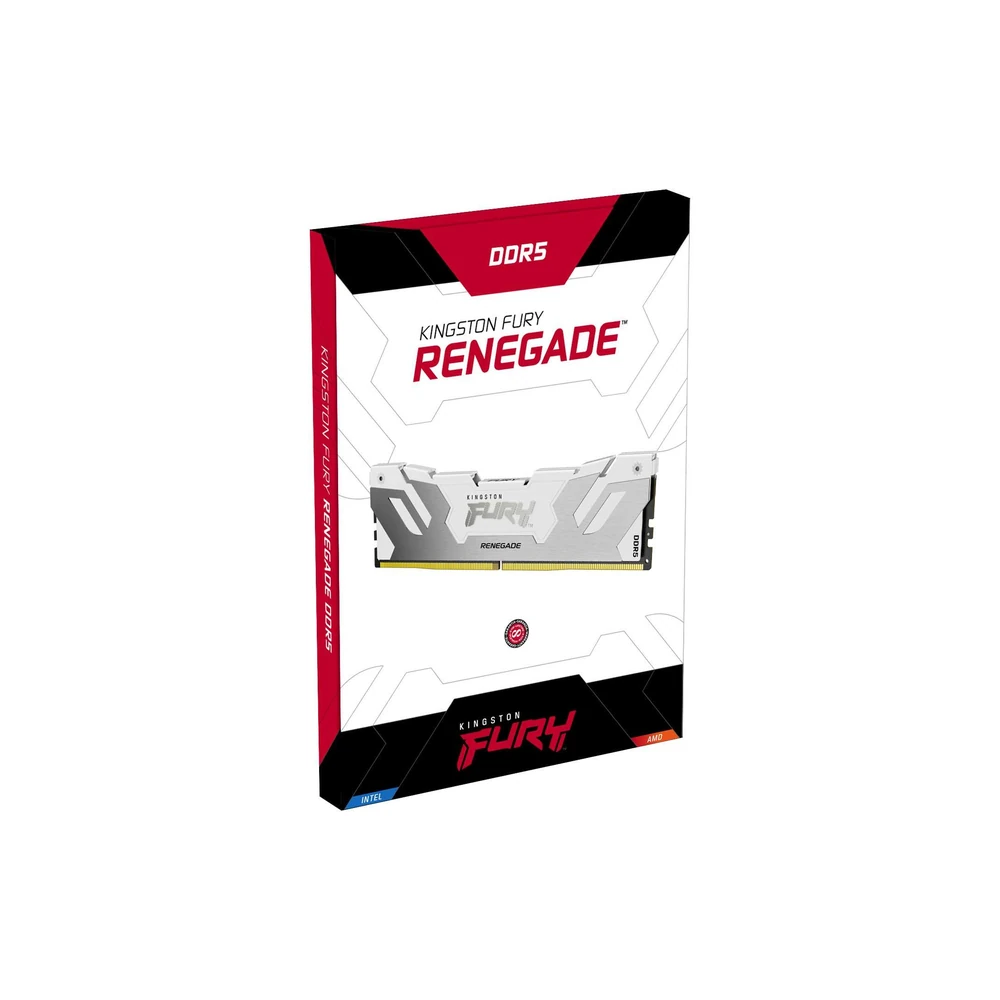 Memoria RAM Kingston FURY Renegade White RGB - DDR5 - 32GB (2x 16GB) - 6800MHz - UDIMM - para PC - KF568C36RWAK2-32 Memoria RAM Kingston FURY Renegade White RGB - DDR5 - 32GB (2x 16GB) - 6800MHz - UDIMM - para PC - KF568C36RWAK2-32