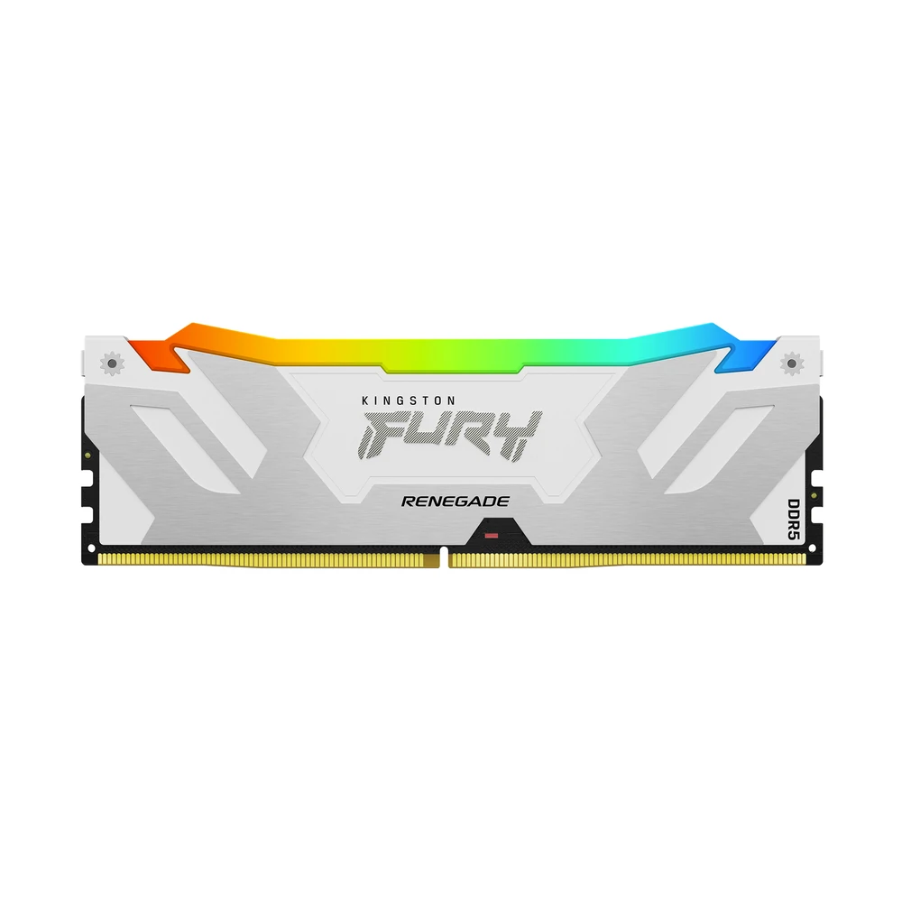 Memoria RAM Kingston FURY Renegade White RGB - DDR5 - 32GB (2x 16GB) - 6800MHz - UDIMM - para PC - KF568C36RWAK2-32 Memoria RAM Kingston FURY Renegade White RGB - DDR5 - 32GB (2x 16GB) - 6800MHz - UDIMM - para PC - KF568C36RWAK2-32