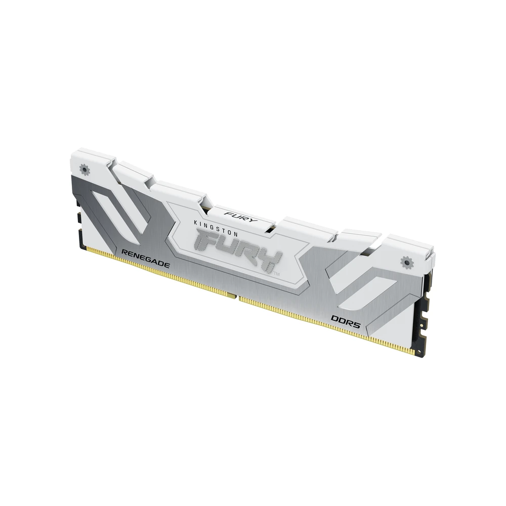 Memoria RAM Kingston FURY Renegade Silver/White - DDR5 - 24GB - 8400MHz - UDIMM - Para PC - KF584CU40RW-24