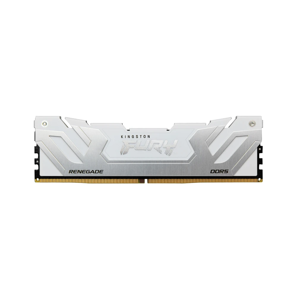 Memoria RAM Kingston FURY Renegade Silver/White - DDR5 - 48GB (2x24GB) - 8400MHz - UDIMM - Para PC - KF584CU40RWK2-48