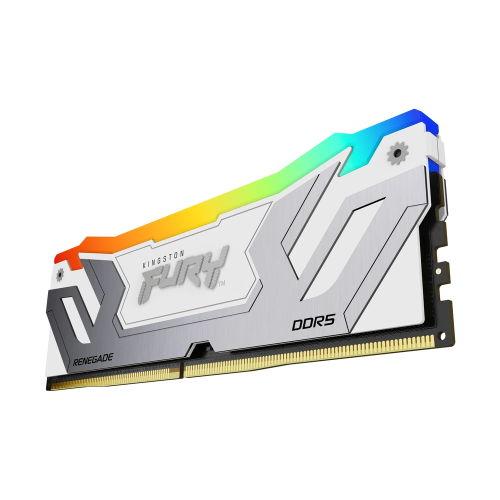 Memoria RAM Kingston FURY Renegade White RGB - DDR5 - 24GB - 8400MHz - UDIMM - Para PC - KF584CU40RWA-24 Memoria RAM Kingston FURY Renegade White RGB - DDR5 - 24GB - 8400MHz - UDIMM - Para PC - KF584CU40RWA-24