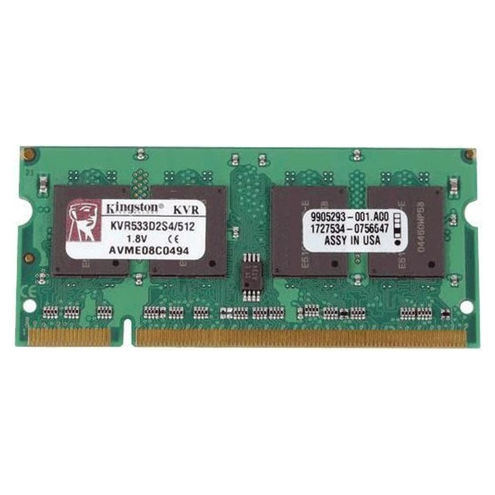 Memoria RAM para Laptop Kingston - DDR2 - 512MB - 533MHz - KVR533D2S4/512 Memoria RAM para Laptop Kingston - DDR2 - 512MB - 533MHz - KVR533D2S4/512