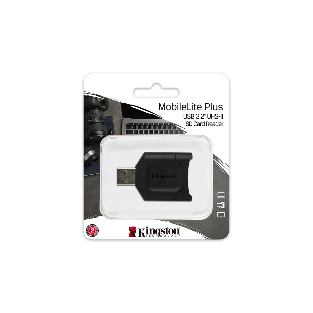 Lector SD Kingston Technology MobileLite Plus - USB 3.2 - Admite UHS-I/UHS-II - MLP Lector SD Kingston Technology MobileLite Plus - USB 3.2 - Admite UHS-I/UHS-II - MLP