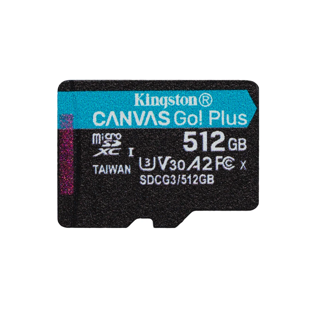 Memoria MicroSDXC Kingston Technology Canvas Goo! Plus - 512GB - Clase 10 - UHS-II - Con Adaptador - SDCG3/512GB Memoria MicroSDXC Kingston Technology Canvas Goo! Plus - 512GB - Clase 10 - UHS-II - Con Adaptador - SDCG3/512GB