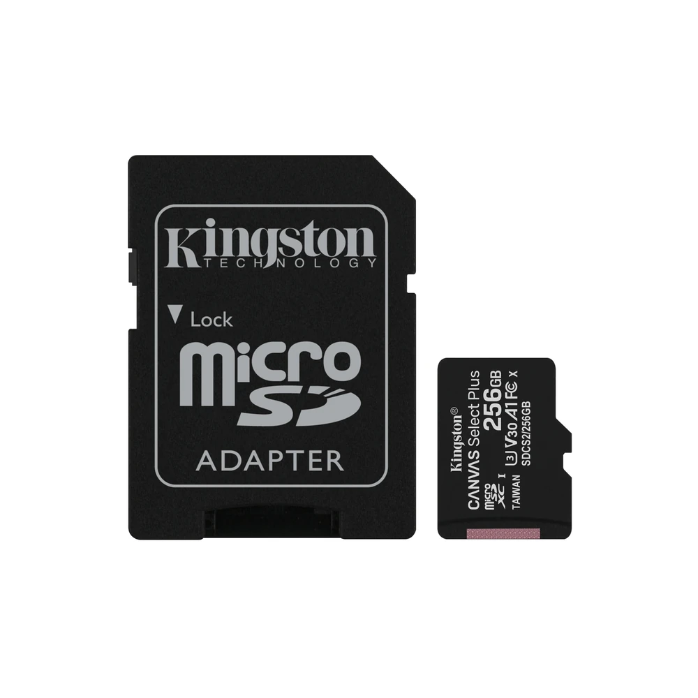 Memoria Microsdxc Kingston Canvas Select Plus 256Gb Clase 10 Uhs I Con Adaptador - SDCS2/256GB Memoria Microsdxc Kingston Canvas Select Plus 256Gb Clase 10 Uhs I Con Adaptador - SDCS2/256GB