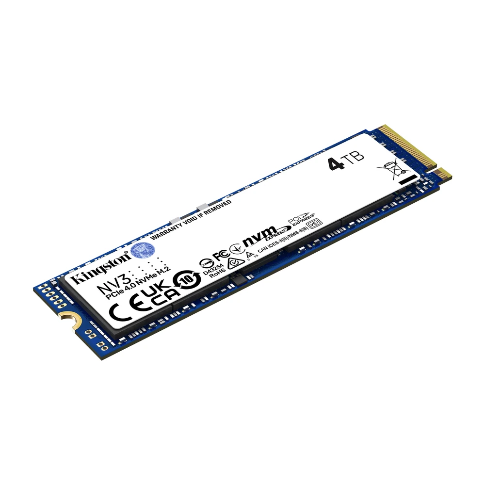 Unidad de Estado Sólido Kingston NV3 - M.2 - 4TB - PCI-E 4.0 - SNV3S/4000G Unidad de Estado Sólido Kingston NV3 - M.2 - 4TB - PCI-E 4.0 - SNV3S/4000G