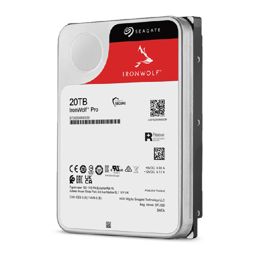 Disco Duro Seagate IronWolf Pro - 3.5" - 20TB - SATA 3 - Para NAS - ST20000NT001 Disco Duro Seagate IronWolf Pro - 3.5" - 20TB - SATA 3 - Para NAS - ST20000NT001