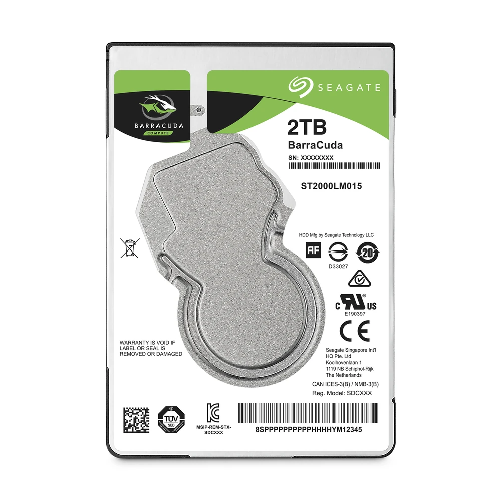 Disco Duro Interno Seagate Barracuda - 2.5" - 2TB - SATA 3 - 5400 RPM - ST2000LM015 Disco Duro Interno Seagate Barracuda - 2.5" - 2TB - SATA 3 - 5400 RPM - ST2000LM015