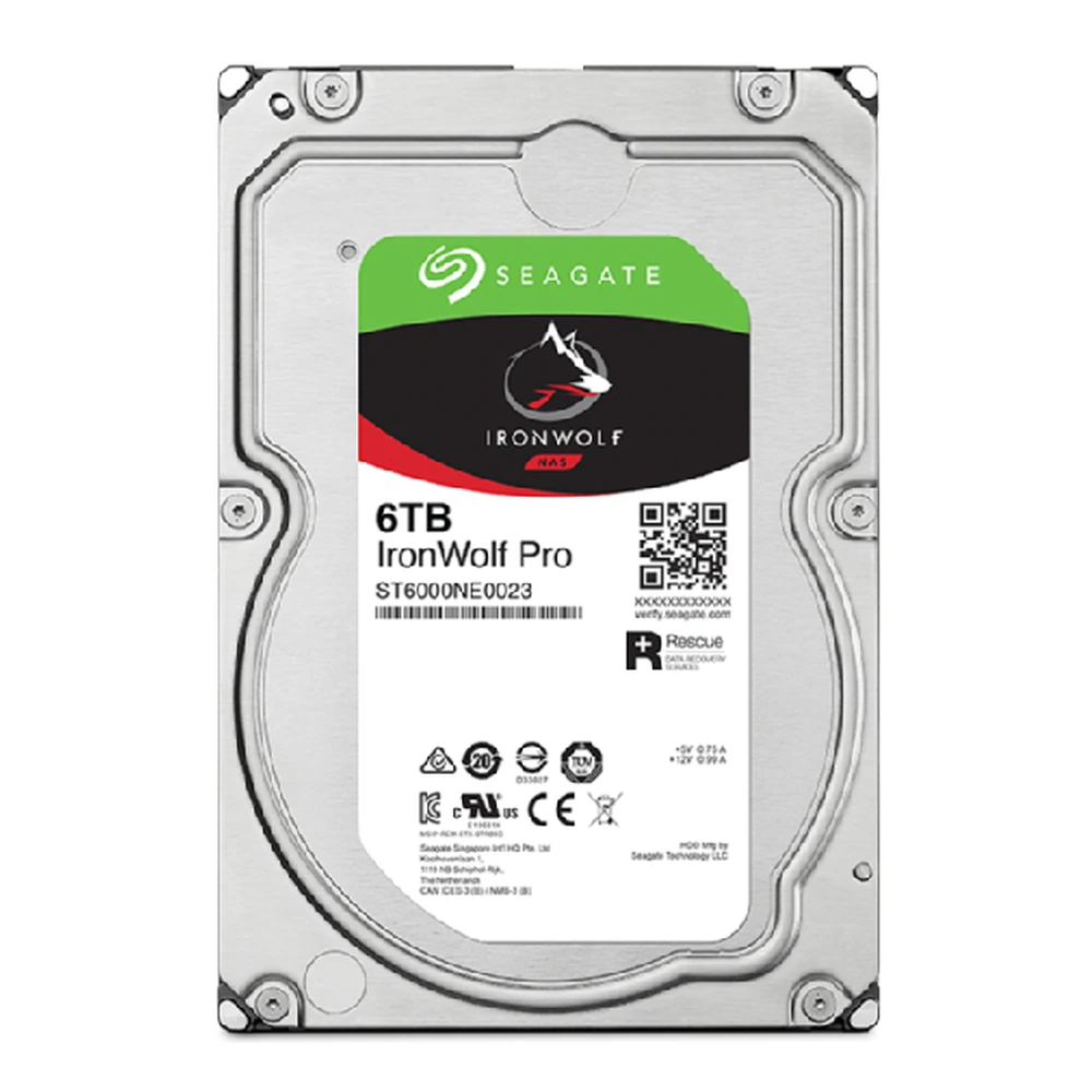 Disco Duro Seagate IronWolf Pro - 3.5" - 6TB - SATA 3 - Para NAS - ST6000NT001 Disco Duro Seagate IronWolf Pro - 3.5" - 6TB - SATA 3 - Para NAS - ST6000NT001