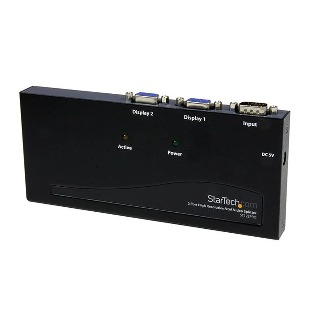 Duplicador Divisor StarTech.com ST122PRO - Vídeo VGA - 2 Puertos - 350MHz - Splitter - ST122PRO Duplicador Divisor StarTech.com ST122PRO - Vídeo VGA - 2 Puertos - 350MHz - Splitter - ST122PRO