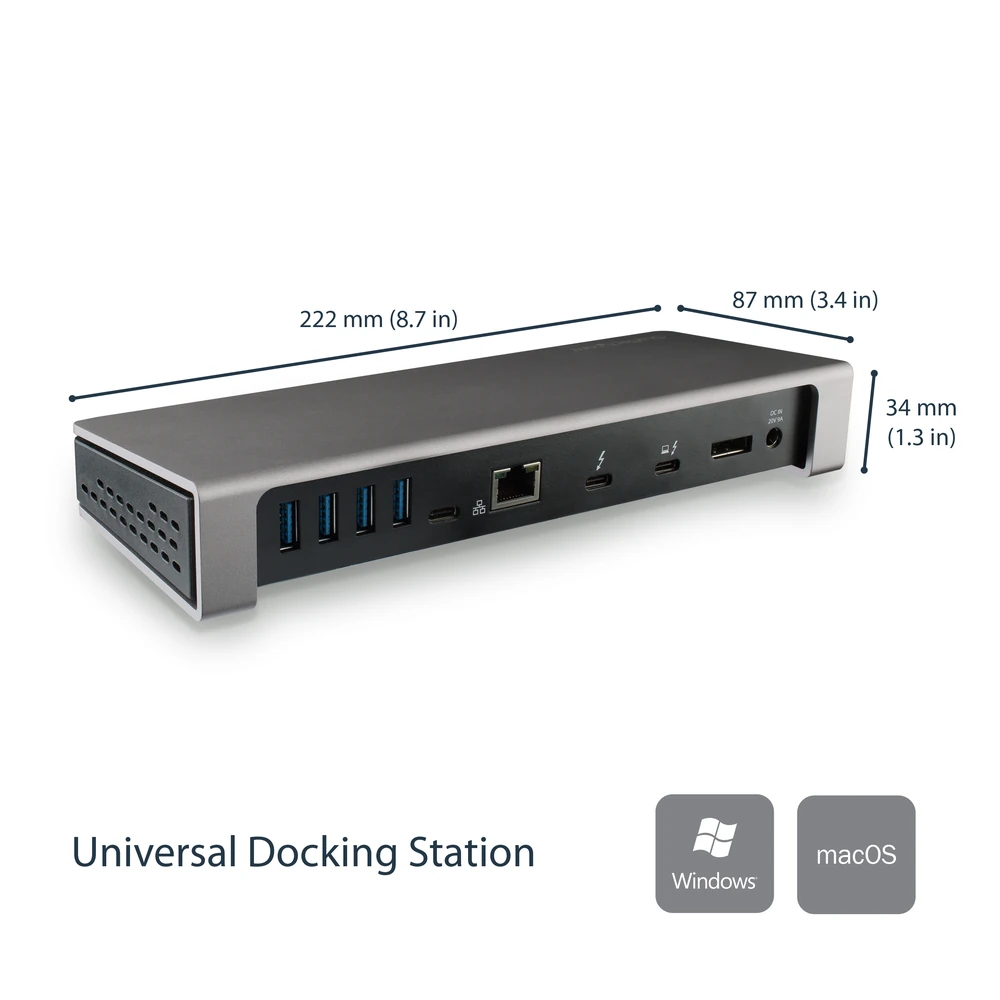 Docking Station StarTech.com TB3DOCK2DPPD - USB 3.0 - TB3DOCK2DPPD Docking Station StarTech.com TB3DOCK2DPPD - USB 3.0 - TB3DOCK2DPPD