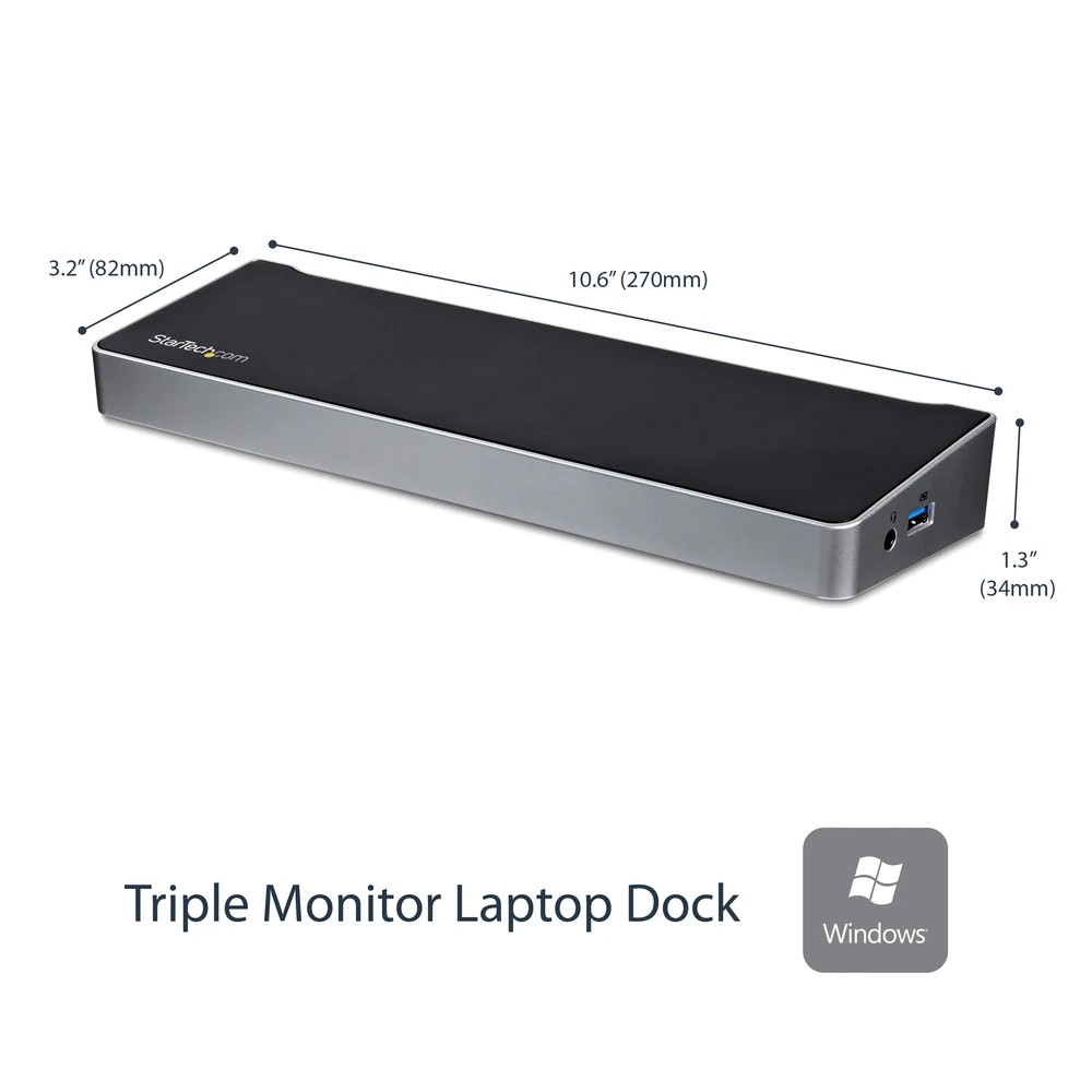 Docking Station StarTech.com USB3DOCKH2DP - HDMI - DisplayPort - Negro - USB3DOCKH2DP Docking Station StarTech.com USB3DOCKH2DP - HDMI - DisplayPort - Negro - USB3DOCKH2DP