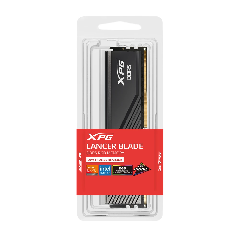Memoria RAM ADATA XPG LANCER BLADE RGB - DDR5 - 16GB - 6000MHz - UDIMM - Para PC - AX5U6000C4816G-SLABRBK Memoria RAM ADATA XPG LANCER BLADE RGB - DDR5 - 16GB - 6000MHz - UDIMM - Para PC - AX5U6000C4816G-SLABRBK