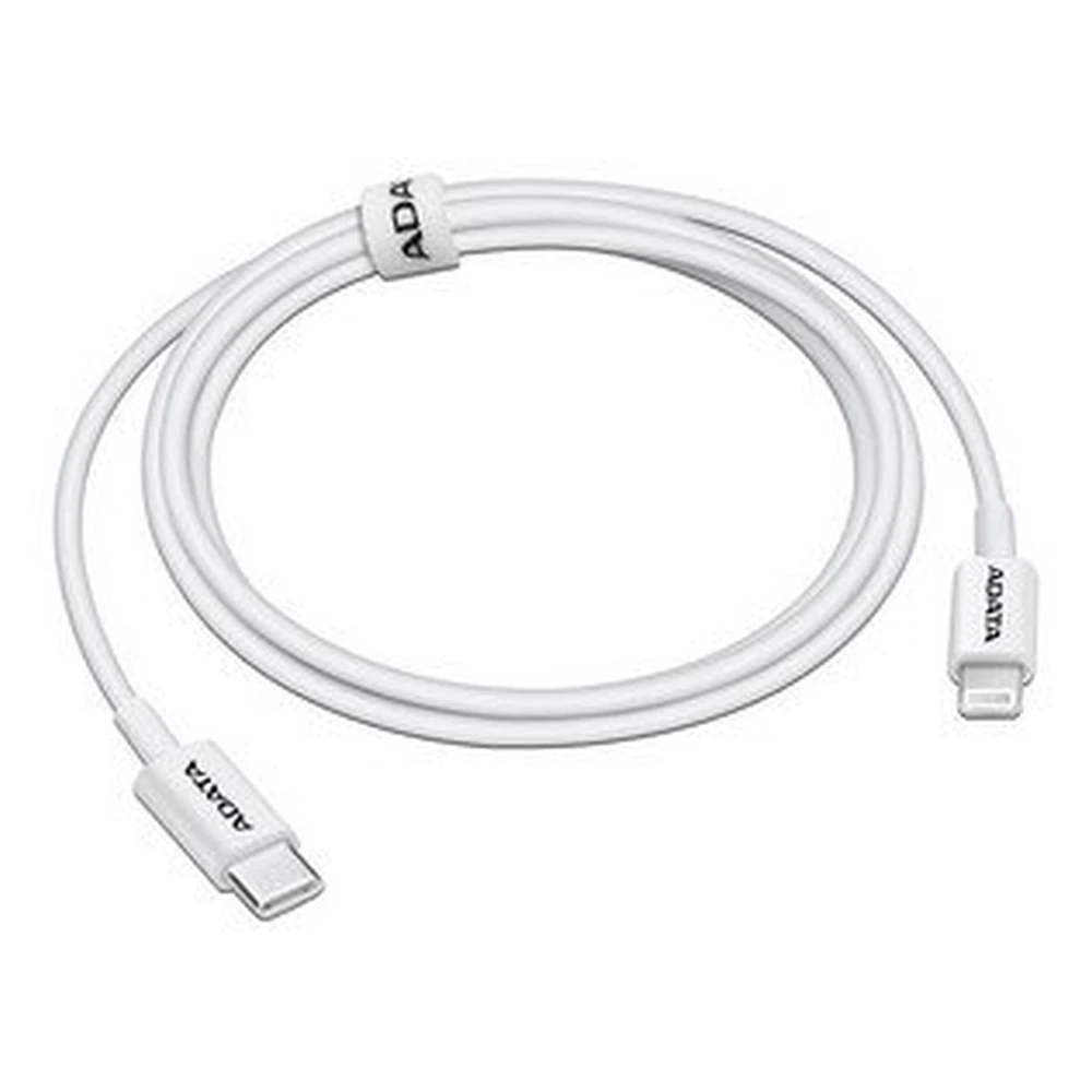 Cable ADATA AMFICPL-1M-CWH - USB-C a Lightning -1m - Blanco - AMFICPL-1M-CWH Cable ADATA AMFICPL-1M-CWH - USB-C a Lightning -1m - Blanco - AMFICPL-1M-CWH