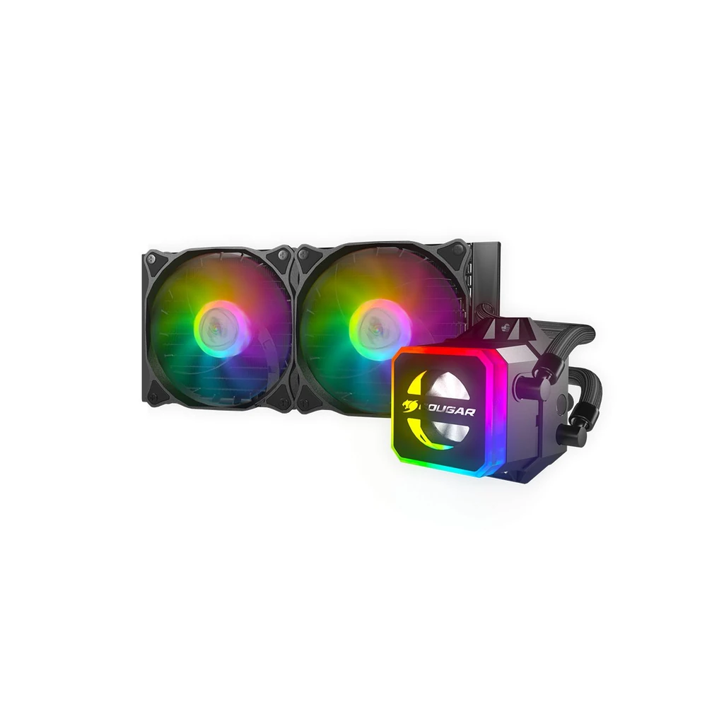 Enfriamiento Líquido COUGAR Helor 240 - 12V - 3 Pines - 2700 RPM - 2 Ventiladores - RGB - 35CCL24.0001 Enfriamiento Líquido COUGAR Helor 240 - 12V - 3 Pines - 2700 RPM - 2 Ventiladores - RGB - 35CCL24.0001