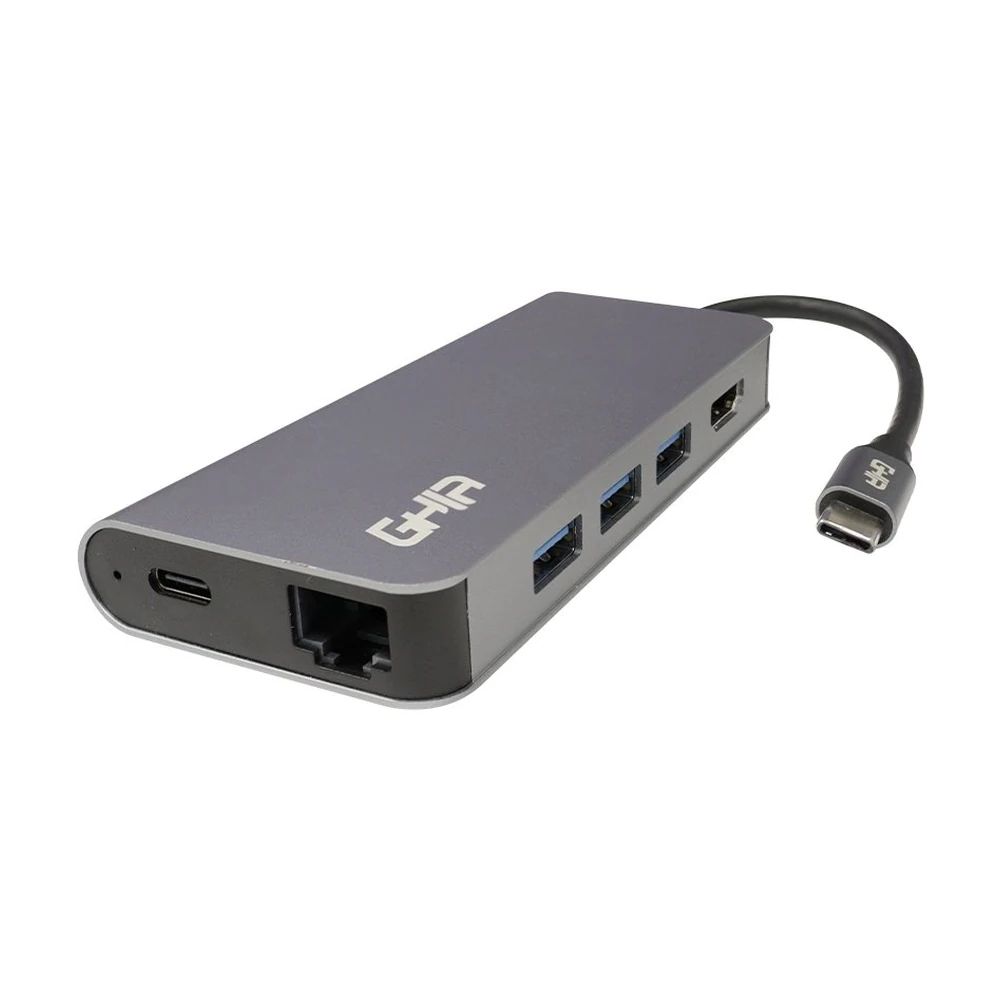 Docking Station GHIA ADAP-20 - USB-C PD - USB - HDMI - RJ-45 - SD/MicroSD - ADAP-20