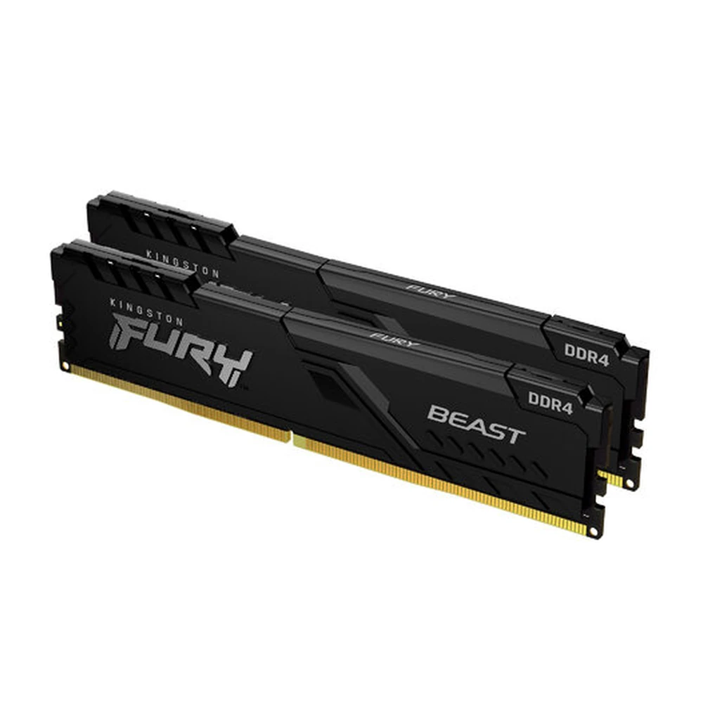 Memoria RAM Kingston FURY Beast - DDR4 - 16GB (2x8GB) - 3200MHz - DIMM - Para PC - KF432C16BBK2/16