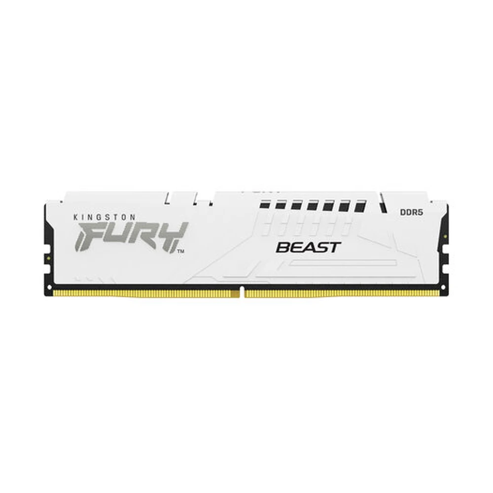 Memoria RAM Kingston FURY Beast - DDR5 - 32GB - 5200 MHz - DIMM - para PC - Blanco - KF552C36BWE-32 Memoria RAM Kingston FURY Beast - DDR5 - 32GB - 5200 MHz - DIMM - para PC - Blanco - KF552C36BWE-32
