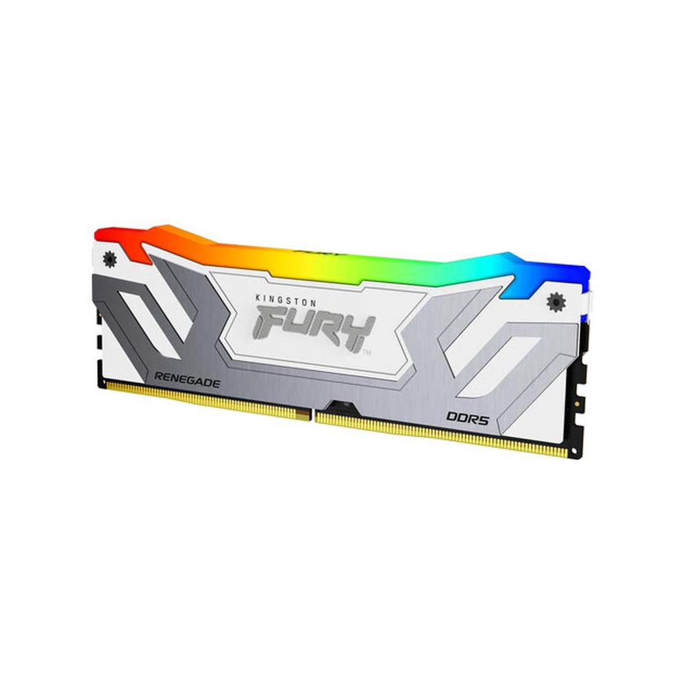 Memoria RAM Kingston FURY Renegade White RGB - DDR5 - 24GB - 8400MHz - UDIMM - Para PC - KF584CU40RWA-24