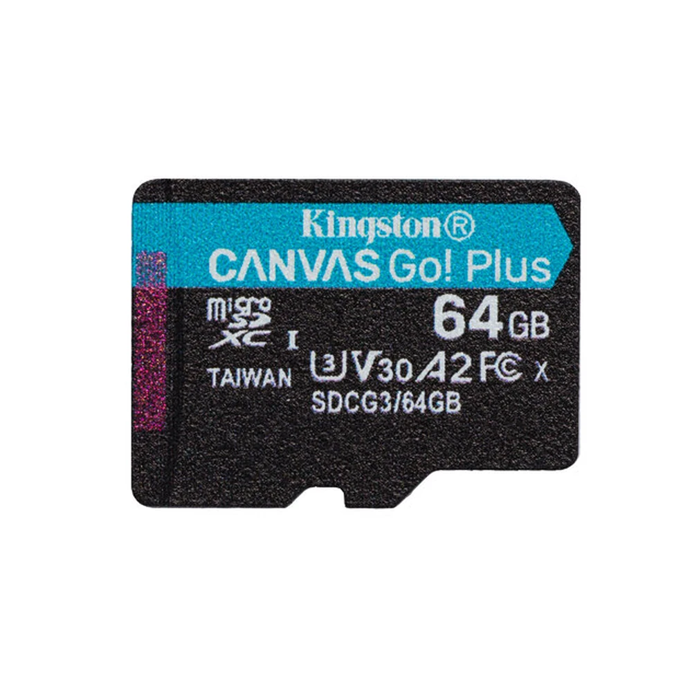 Memoria MicroSDXC Kingston Technology Canvas Go! Plus - 64GB - Clase 10 - UHS-II - SDCG3/64GBSP Memoria MicroSDXC Kingston Technology Canvas Go! Plus - 64GB - Clase 10 - UHS-II - SDCG3/64GBSP