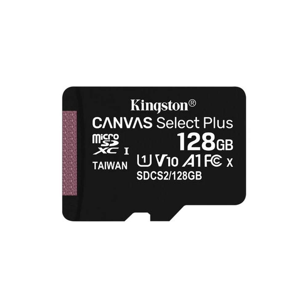 Memoria MicroSDXC Kingston Canvas Select Plus - 128GB - Clase 10 - UHS-I - Sin Adaptador - SDCS2/128GBSP Memoria MicroSDXC Kingston Canvas Select Plus - 128GB - Clase 10 - UHS-I - Sin Adaptador - SDCS2/128GBSP