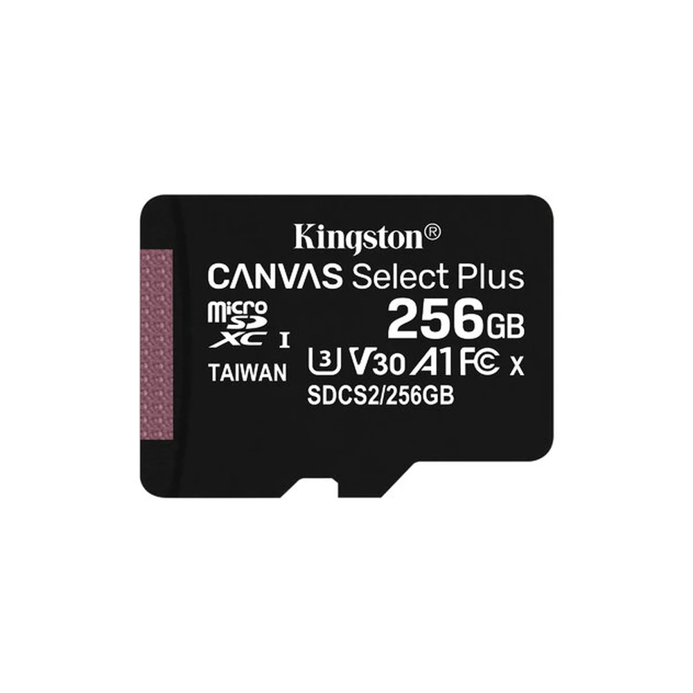 Memoria MicroSDXC Kingston Canvas Select Plus - 256GB - Clase 10 - UHS-I - SDCS2/256GBSP Memoria MicroSDXC Kingston Canvas Select Plus - 256GB - Clase 10 - UHS-I - SDCS2/256GBSP