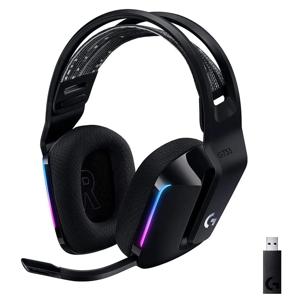 Diadema Gamer Logitech G733 Lightspeed Rgb Inalámbrico Usb Micrófono Extraíble Rgb Negro - 981-000863 Diadema Gamer Logitech G733 Lightspeed Rgb Inalámbrico Usb Micrófono Extraíble Rgb Negro - 981-000863