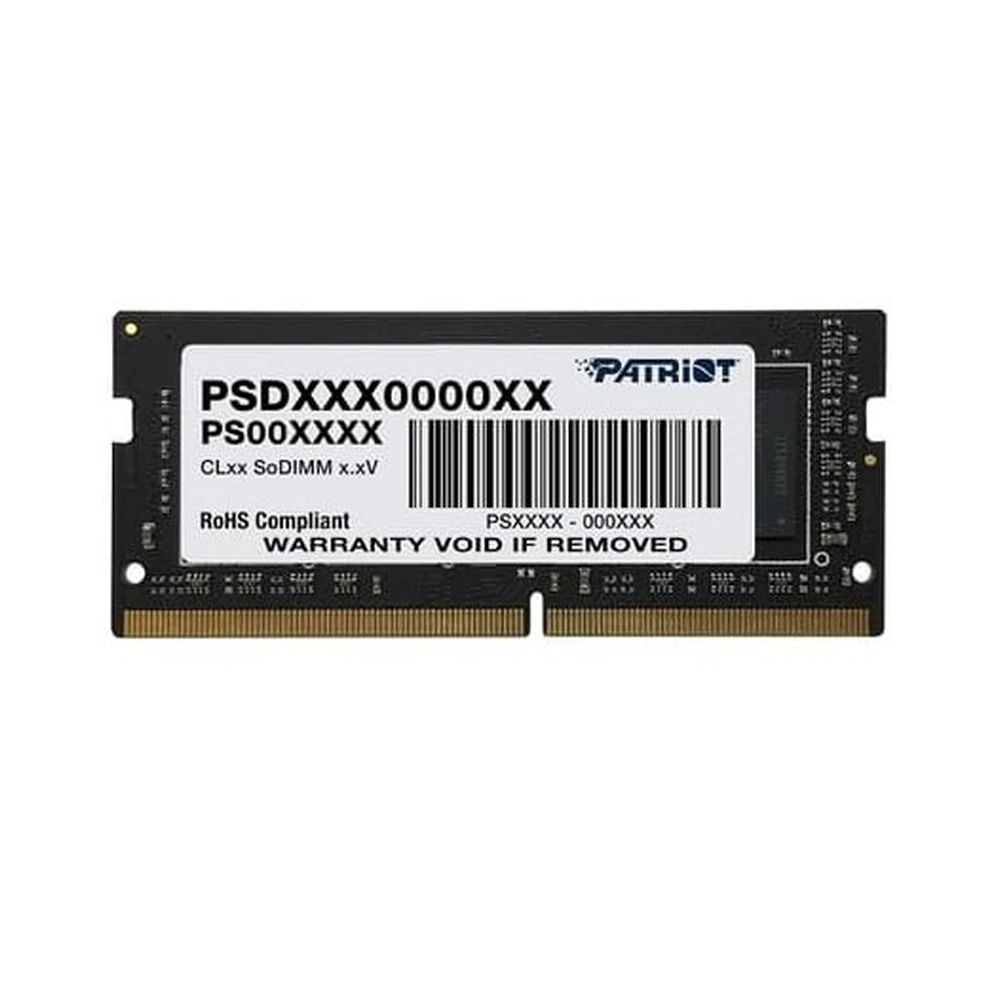 Memoria RAM PATRIOT Signature Line - DDR4 - 32GB - 3200MHz - SO-DIMM - Para Laptop - PSD432G32002S Memoria RAM PATRIOT Signature Line - DDR4 - 32GB - 3200MHz - SO-DIMM - Para Laptop - PSD432G32002S
